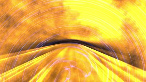 Smooth, continuous motion of fiery yellow and orange swirls Stock-Footage 340413161