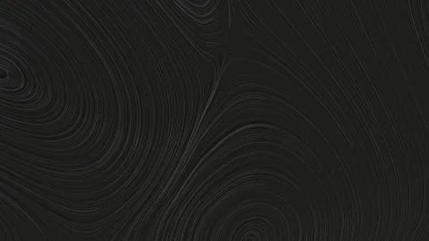Smooth curles from black strings on black background 스톡 일러스트