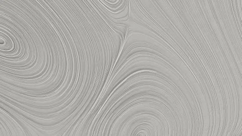 Smooth curles from white strings on white background Stock Illustration