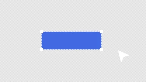 Smooth cursor drag animation showing a blue rectangular Stock Footage 321125051