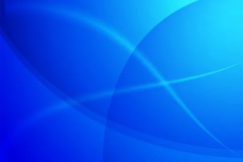 Smooth Curved abstract lines in blue shade background Stock Illustration