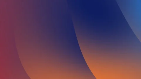 Smooth Curved Gradient Shapes — Blue Orange Abstract 4K Motion Graphic Loop Stock Footage 327261271