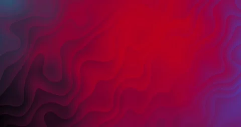 Smooth curved lines with dark red and blue gradient in seamless abstract animati Stock Footage 307417257