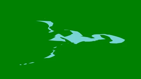 A smooth curving wave effect on green screen perfect for professional Stock Footage 301387112