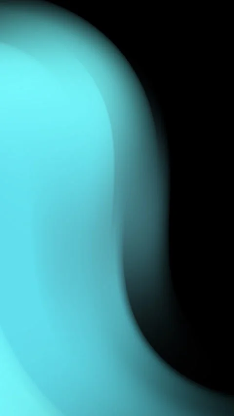 Smooth cyan abstract wave shape dark background gradient color contrast. Stock Footage 336725889