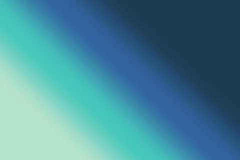 A smooth diagonal gradient transitions from pale mint through vivid teal an.. 스톡 일러스트
