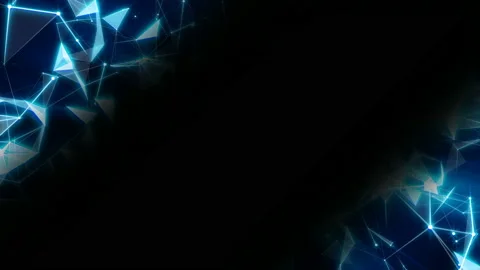 Smooth disappearance of boundaries. Rotations in space. Crystalline angles Stock Footage 92885458