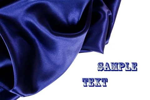 Smooth elegant blue silk 스톡 사진