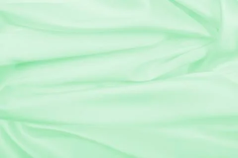Smooth elegant green silk or satin luxury cloth texture as abstract backgroun 스톡 일러스트