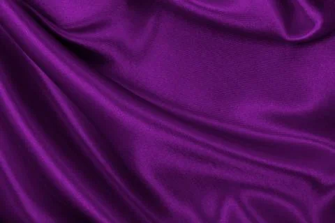 Smooth elegant lilac silk or satin luxury cloth texture as abstract backgroun Stock Photos