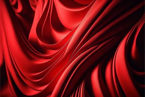 Smooth elegant red silk background Stock Illustration