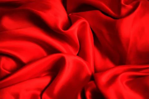 Smooth elegant red silk can use as background Stock Photos