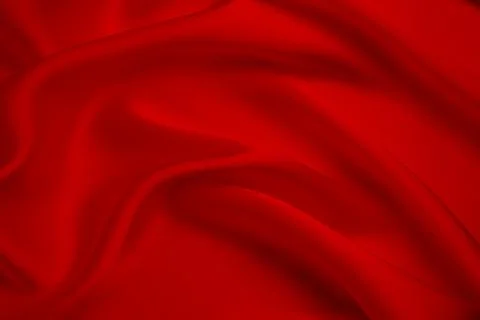 Smooth elegant red silk or satin luxury cloth texture Stock Photos