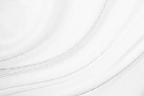 Smooth elegant white silk or satin luxury cloth texture can use as wedding .. 写真素材