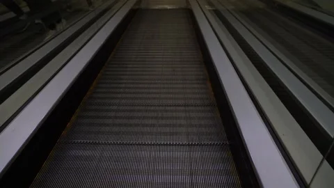Smooth escalator without people Stock Footage 154106494