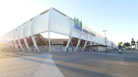 Smooth Exterior CBUS Super Stadium 스톡 동영상 87308033