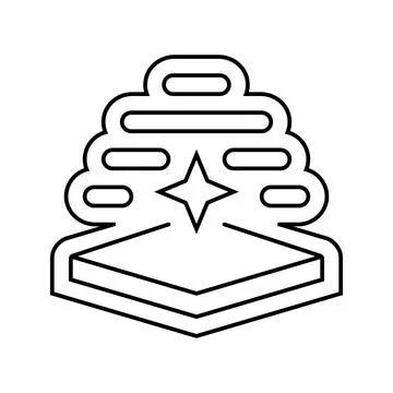 Smooth finish line icon vector illustration イラスト素材