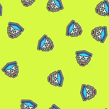 Smooth finish vector seamless pattern Illustrazione stock