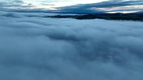 Smooth flight over clouds. Stock Footage 230724219