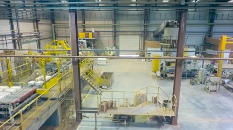 Smooth Flight Through the Factory Stock Footage 63351241