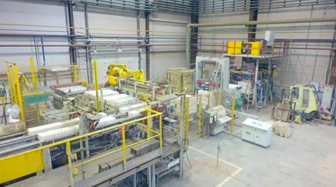 Smooth Flight Through the Factory Stock Footage 63353259