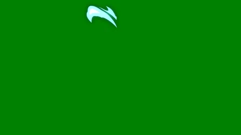 A smooth flowing arc transition on green screen great for adding fluid Stock Footage 301387088
