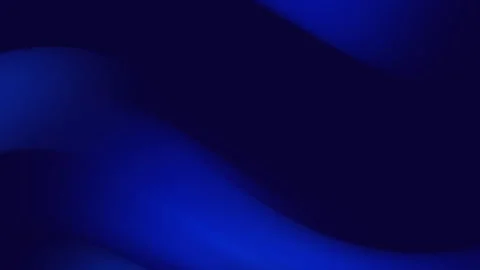 Smooth flowing curves in deep blue abstract gradient background Stock Footage 314940474