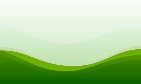 Smooth Flowing Gradient Backdrop in Shades of Green for Organic Themes Stock Illustration