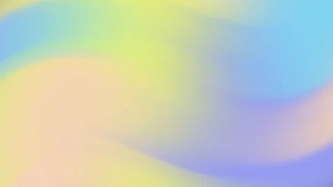 A smooth flowing gradient displays light yellow blue purple and peach colors Stock Footage 294660133