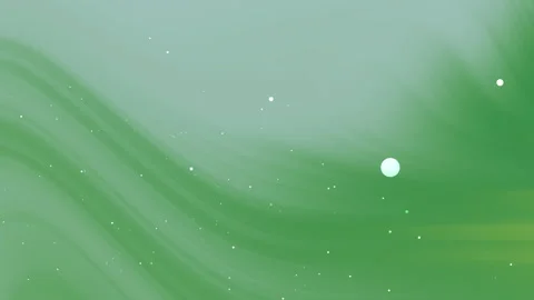 Smooth flowing green lines with sparkling light particles creating a calmin.. Stock Footage 336829601