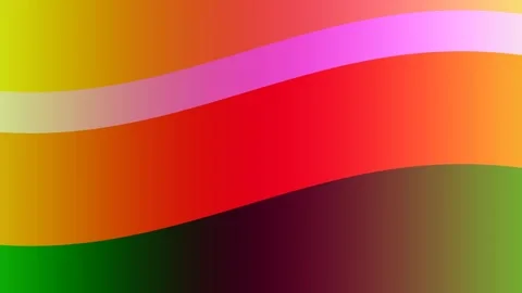 Smooth Flowing Motion of Three-Color Wave Pattern Stock Footage 291510941