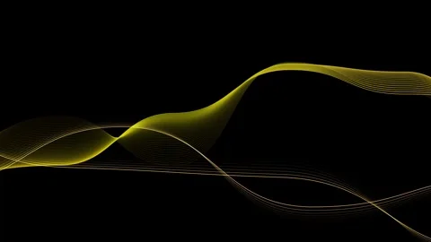 Smooth flowing wavy lines crossing over background animation, abstract ligh.. 動画素材 329942544