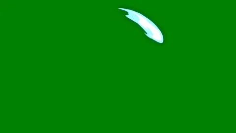 A smooth fluid motion arc transitioning across green screen perfect Stock Footage 301387008