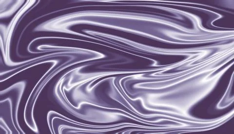 Smooth fluid waves create an elegant lavender and silver flowing texture Stock Illustration
