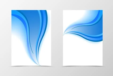 Smooth flyer template design Stock Illustration