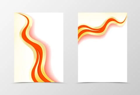 Smooth flyer template design Stock Illustration