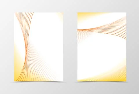 Smooth flyer template design Stock Illustration