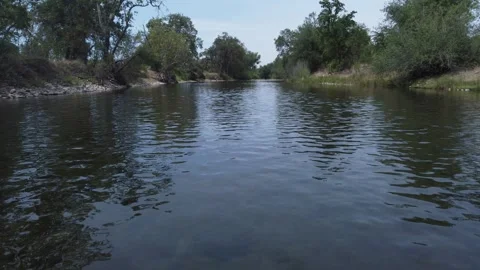 Smooth Footage Going Down River Stock Footage 252673178