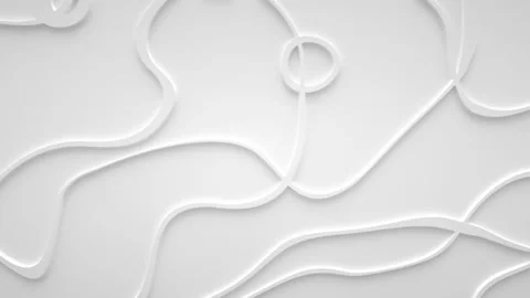 Smooth fractal noise striped elements on the porcelain surface. Ivory, milky Stock Footage 131782603