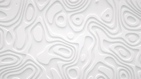 Smooth fractal noise striped elements on the surface. Bright white motion back Stock Footage 147688824