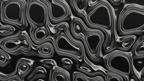 Smooth fractal noise striped elements on the surface. Dark motion background. Stock Footage 148164050