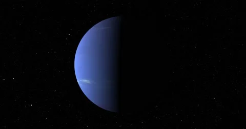 A smooth, gentle entry into orbit around Neptune Stock Footage 58104796
