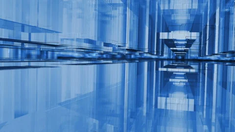 Smooth glass interior. 3D rendering. 3d animation Video stock 121377265