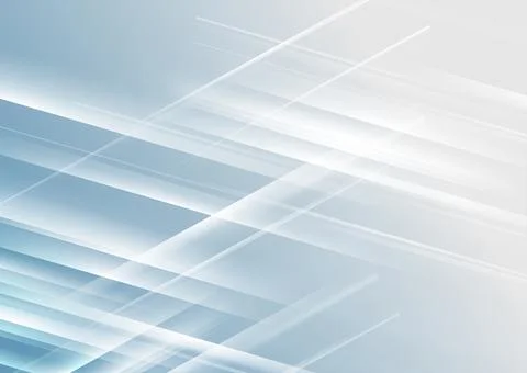 Smooth glossy blue white stripes abstract modern tech background イラスト素材