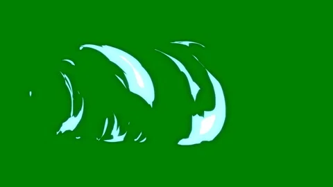 A smooth glowing transition on green screen ideal for calming video Stock Footage 301387024