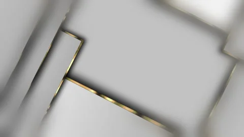 Smooth Gold Curves Elegant Motion Loop Stockbeeldmateriaal 345787063