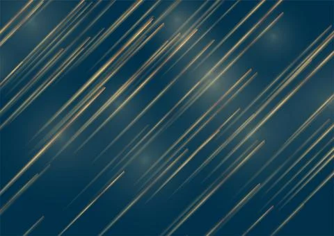 Smooth golden rays abstract tech background Stock Illustration