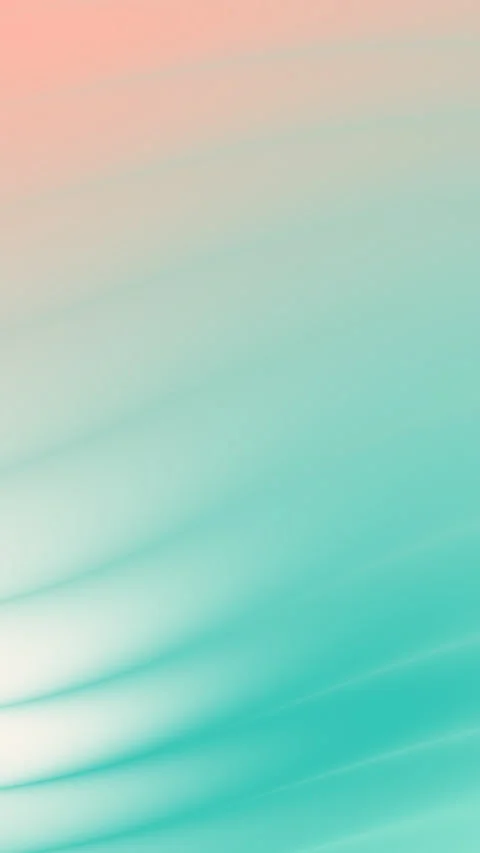 Smooth Gradient Abstract Background with Teal and Peach Color Waves Stock Footage 327254378