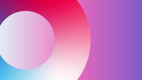 Smooth gradient abstract circle composition with bright tones Stock Footage 320531184