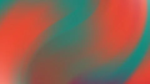 Smooth gradient background with abstract green, red, and orange hues Video stock 289390792